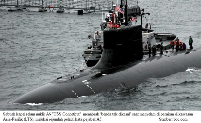 Insiden Tabrakan Kapal Selam Bertenaga Nuklir USS Connecticut di LTS