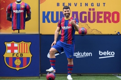 Aguero Akhirnya Bikin Gol untuk Barcelona, Lanjutkan!