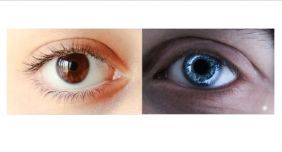 Mata Coklat dan Mata Biru