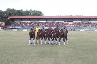 Papua Memborong Emas Cabang Olahraga Sepakbola PON Papua 2021