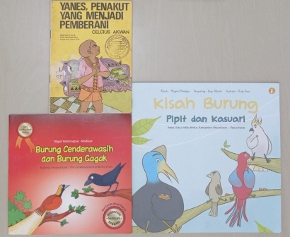 Tiga Penulis Bacaan Anak di Papua.