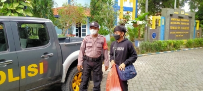 Kehabisan Bekal, Warga Jakarta Ini Dibantu Polisi untuk Pulang
