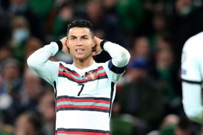 Ronaldo Kecewa, Drama Gol Aleksandar Mitrovic Gagalkan Portugal Lolos Langsung ke Qatar  2022