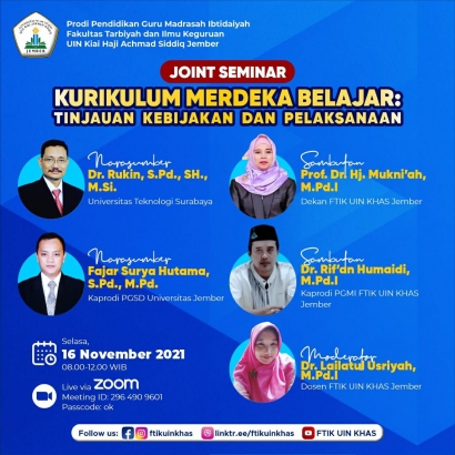 Joint Seminar PGMI UIN KHAS Jember Bersama Ketua DPW FORSILADI Jawa Timur