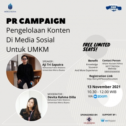 KPN Pengelolaan Konten di Media Sosial untuk UMKM oleh Mahasiswa UMB Jakarta