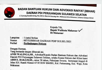 Surat Teguran Pemkot Makassar Ditantang Surat Perlindungan BBHAR
