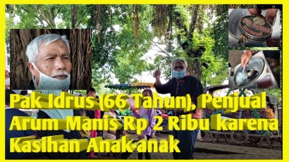 Pak Idrus (66 Tahun), Penjual Arum Manis Rp 2 Ribu karena Kasihan Anak-anak