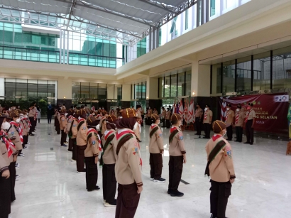 Wakil Walikota Tangerang Selatan Menghadiri Pelantikan Pramuka Garuda