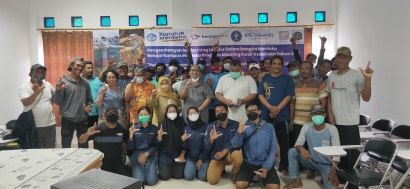 IPB, Aquatec, Sudin KPKP dan Masyarakat Bersama Bangun Budidaya Lobster di Pulau Seribu dalam rangka Kedaireka Kemendikbudristek RI
