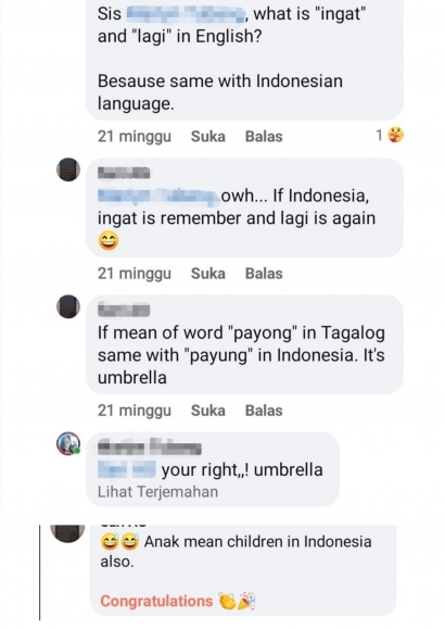 Tahukah Kamu, Banyak Kesamaan Kosakata Bahasa Indonesia dengan Tagalog?