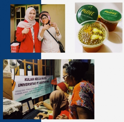 Mahasiswa UNTAG Surabaya Ajak Warga Jojoran Baru 2 untuk Mengolah Pudding Herbal yang Dipasarkan Melalui Digital Marketing