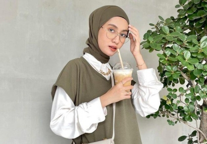 Padu-Padan Vest dengan Hijab