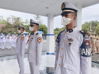 Serah Terima Jabatan Batalyon Taruna/i  Jurusan Kemaritiman Politeknik Negeri Samarinda Masa Bhakti 2021/2022