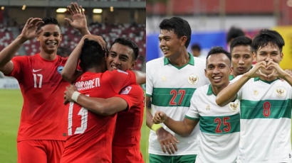 Indonesia Ditahan Singapura dalam Semifinal Leg 1 Piala AFF 2020