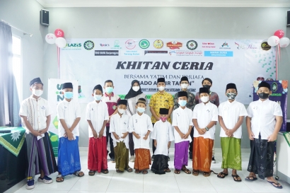 Khitan Ceria, Bakti Sosial Kolaborasi Antara Klinik Utama PKU Muhammadiyah Merden dan LAZIS JATENG