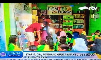 RTV "Jagoan 2021" Disematkan ke Pendiri Taman Bacaan Lentera Pustaka Bogor