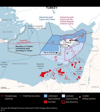 Prancis-Arab Saudi-Yunani: Target Eksplorasi Gas Turki di Mediterania Timur