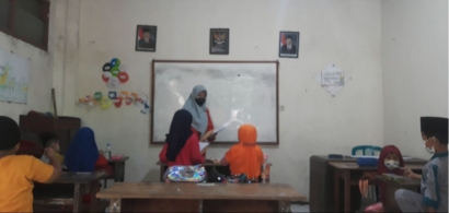 KKN Mandiri UNTAG Surabaya: Pembelajaran pada Masa Pandemi Covid-19 di SD Baitul Amien Surabaya, Kecamatan Tambaksari