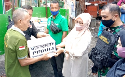 Banteng Komando Wilayah Kecamatan Makassar Peduli Bencana