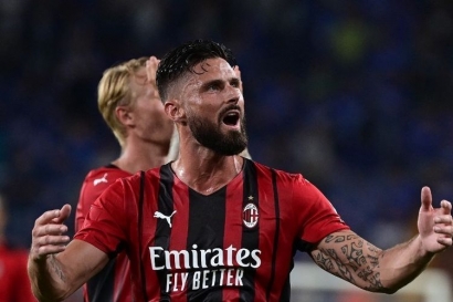 Milan vs Genoa, Jalan Merah Hitam Sabet Gelar