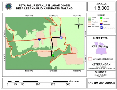 Rawan Bencana Gunung Semeru, Mahasiswa KKN UM Buat Peta Jalur Evakuasi Bencana