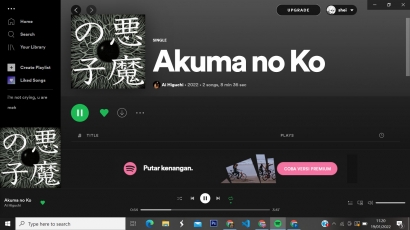 Lirik Lagu "Akuma no Ko" karya Ai Higuchi