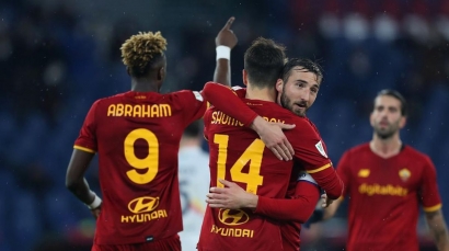 Kalahkan Lecce, AS Roma Lolos ke Perempat Final Coppa Italia