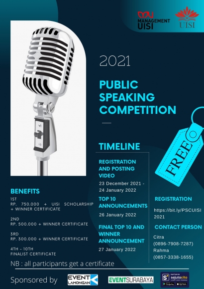 MICE UISI 2021 Gelar Event Public Speaking
