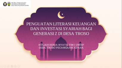 Mahasiswa KKN Undip Berikan Penguatan Literasi Keuangan Syariah bagi Generasi Z Desa Troso