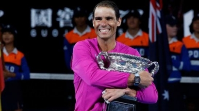 Rafael Nadal Sang Legenda, Ukir Rekor Juara Grand Slam dalam Bayang-bayang Cedera