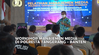 Workshop Manajemen Media di Polresta Tangerang-Banten