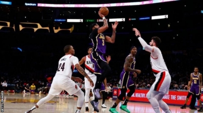 NBA: Anthony Davis Bawa Lakers Menang atas Portland Saat LeBron Absen