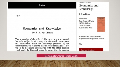 Filsafat Ekonomi Hayek (8)