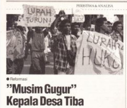 Dampak Reformasi: Demonstrasi Penurunan Perangkat Desa Kedondong, Kecamatan Bagor, Kabupaten Nganjuk Tahun 1998