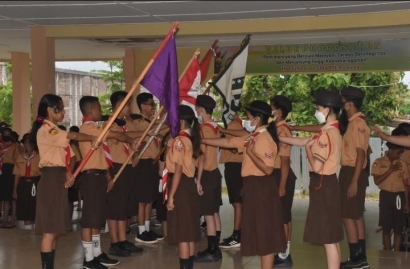 Perkemahan Pramuka Penggalang Gudep SMP Santa Angela Atambua