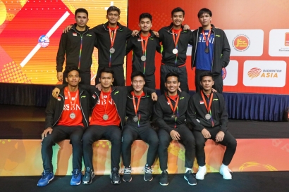 Bukan Sebuah Kegagalan, Putra Indonesia Dihentikan Malaysia di Final Badminton Asia Team Championships 2022