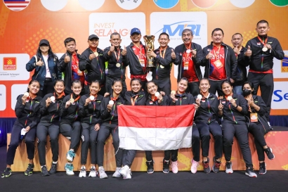 Kandaskan Korea Selatan 3-1, Putri Indonesia Juara Badminton Asia Team Championships 2022