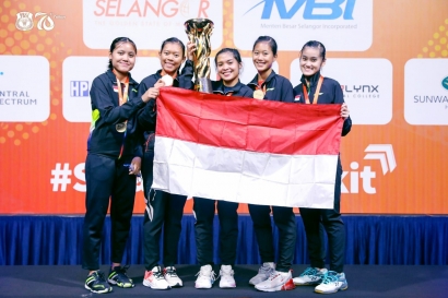 Sejarah Baru Tercipta di BATC 2022, Tim Beregu Putri Indonesia Berhasil Meraih Gelar Juara