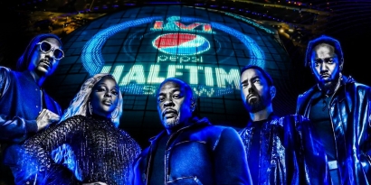 Avengers of Hip-Hop di Halftime Superbowl Show 2022
