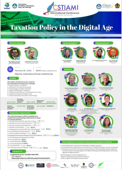 STIAMI International Conference - "Taxation Policy in the Digital Age"