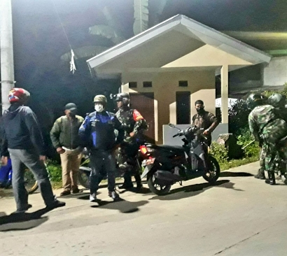 Danramil 11/Bky Pimpin Langsung Patroli Malam Cegah Aksi Perang Kelompok dan Gangguan Kamtibmas di Wilayah Biringkanaya Makassar