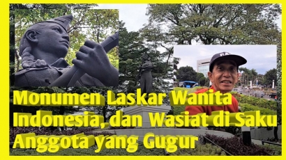Monumen Laskar Wanita Indonesia dan Wasiat di Saku Anggota yang Gugur