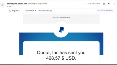 Pengalaman Saya Mendapatkan $2000 dari Quora