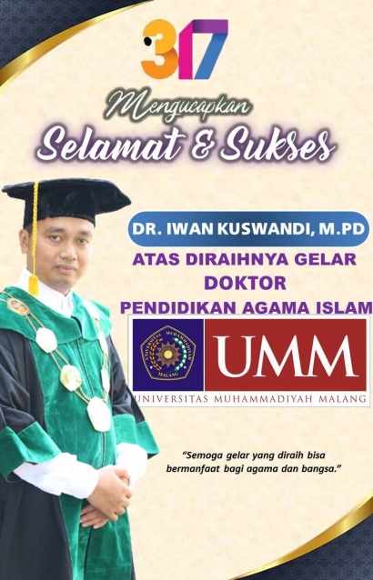Kaji Tarekat Tijaniyah, Iwan Kuswandi Awardee LPDP Sabet Gelar Doktor di UMM