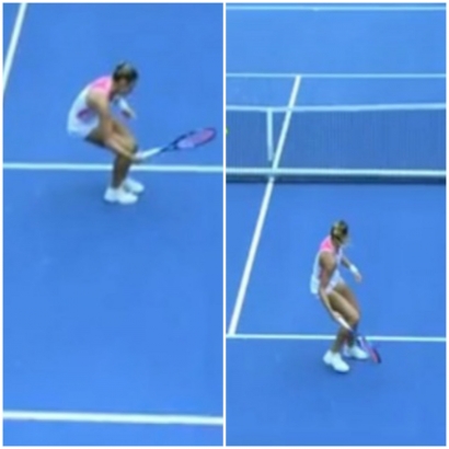 Magda Linette si WTA Shot of the Year 2020 ke R2 Miami Open 2022