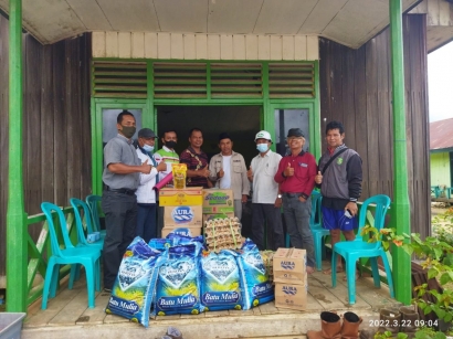 PT Gunta Samba Salurkan Bantuan untuk Korban Banjir Desa Pengadan Kutai Timur