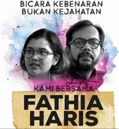 Penetapan Tersangka Terhadap Haris Azhar dan Fatia Maulidiyanti Merupakan  Pembunuhan Oksigen Demokrasi di Indonesia