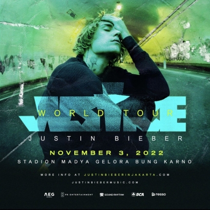 Justin Bieber Gelar Konser di Indonesia Tanggal 3 November, Inilah Beberapa Fakta Tentang Konser "Justice World Tour"
