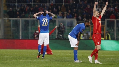 Italia Berduka Gagal ke Pentas Piala Dunia