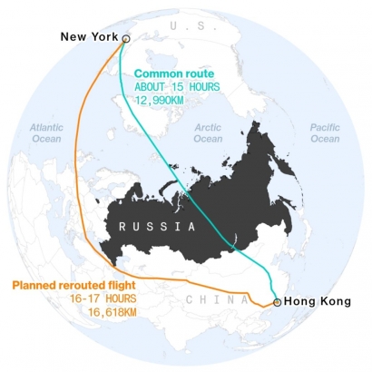Hindari Langit Rusia, Chatay akan Pecahkan Rekor Penerbangan Terjauh Sedunia